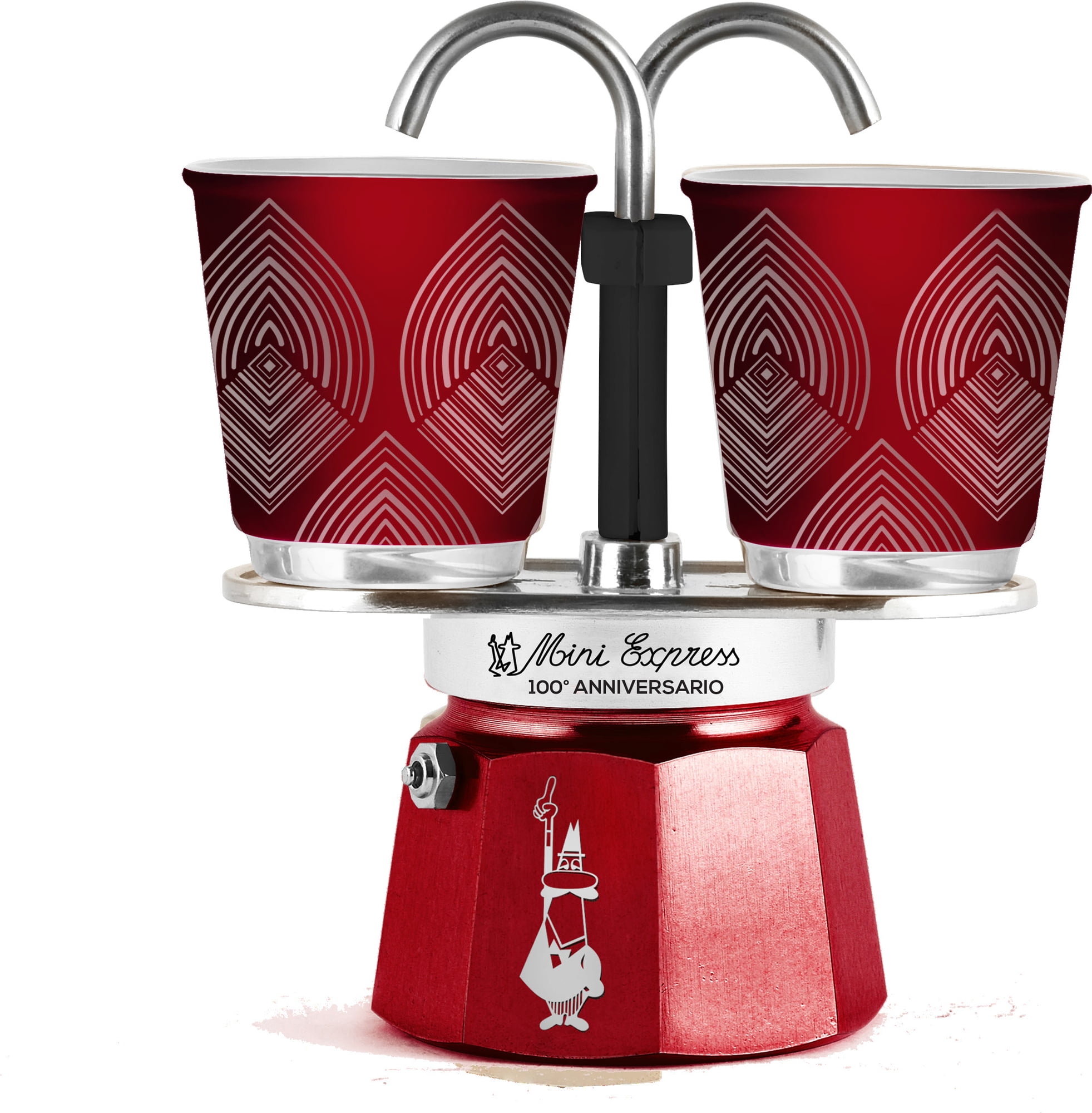 Купить Набор Mini Express Bialetti с 2 чашками к столетию компании (арт