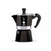 Гейзерная кофеварка MOKA EXPRESS black на 3 чашки 180 мл, черная, алюминий, Bialetti