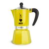 Гейзерная кофеварка Rainbow, 4983, на 6 чашек, желтая, Bialetti