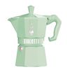 Гейзерная кофеварка MOKA EXPRESS Exclusive на 3 чашки, зеленая, алюминий, Bialetti