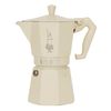 Гейзерная кофеварка MOKA EXPRESS Exclusive на 6 чашек, кремовая, алюминий, Bialetti