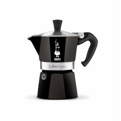 Гейзерная кофеварка MOKA EXPRESS black на 3 чашки 180 мл, черная, алюминий, Bialetti