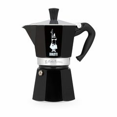 Гейзерная кофеварка MOKA EXPRESS black на 6 чашек 360 мл, черная, алюминий, Bialetti