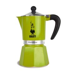 Гейзерная кофеварка Rainbow, на 6 чашек, зеленая, Bialetti