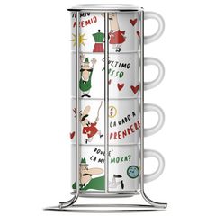 Набор чашек для капучино, коллекция Italia, 4 шт. TAZZ203 Bialetti