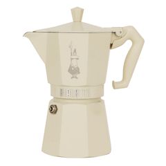 Гейзерная кофеварка MOKA EXPRESS Exclusive на 6 чашек, кремовая, алюминий, Bialetti