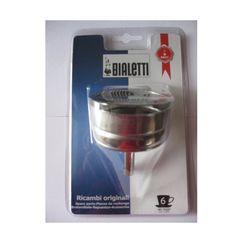 Фильтр-воронка для гейзерных кофеварок Bialetti на 2 чашки из нержавеющей стали, в блистерной упаковке, Bialetti