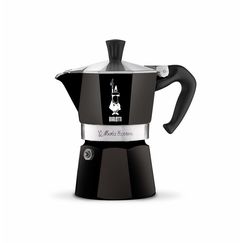 Гейзерная кофеварка MOKA EXPRESS black на 3 чашки 180 мл, черная, алюминий, Bialetti