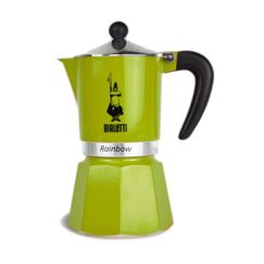 Гейзерная кофеварка Rainbow, на 6 чашек, зеленая, Bialetti
