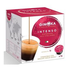 Капсулы формата Dolce Gusto, Espresso Intenso, 16 капсул, Gimoka