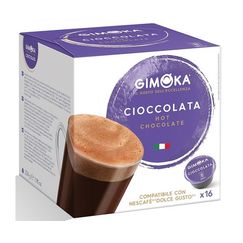Капсулы формата Dolce Gusto, Cioccolata Горячий Шоколад, 16 капсул, Gimoka