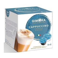 Капсулы формата Dolce Gusto, Cappuccino, 16 капсул, Gimoka
