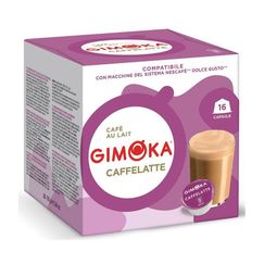 Капсулы формата Dolce Gusto, Caffelatte, 16 капсул, Gimoka