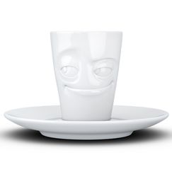 Кофейная пара Tassen Impish, 80 мл, белая, Tassen