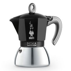 Гейзерная кофеварка Bialetti MOKA INDUCTION черный, на 6 порций 4813