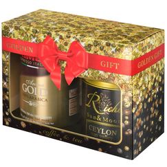 Кофе молотый Kimbo Gold, 250 гр + чай RN Цейлон 100 гр