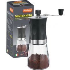 Мельница Mulino для ручного помола кофейных зерен, 6,6х18 см, Mallony