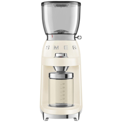 Кофемолка электрическая CGF01, нержавеющая сталь, кремовый, SMEG