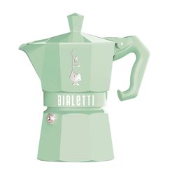 Гейзерная кофеварка MOKA EXPRESS Exclusive на 3 чашки, зеленая, алюминий, Bialetti