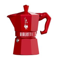 Гейзерная кофеварка MOKA EXPRESS Exclusive на 6 чашек, красная, алюминий, Bialetti