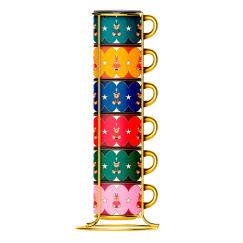 Набор из 6-ти чашек на подставке, Bialetti