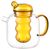 Чайник стеклянный с двумя чашками, 1,2 л, желтый, Smart Solutions, изображение 6