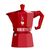 Гейзерная кофеварка MOKA EXPRESS Exclusive на 6 чашек, красная, алюминий, Bialetti