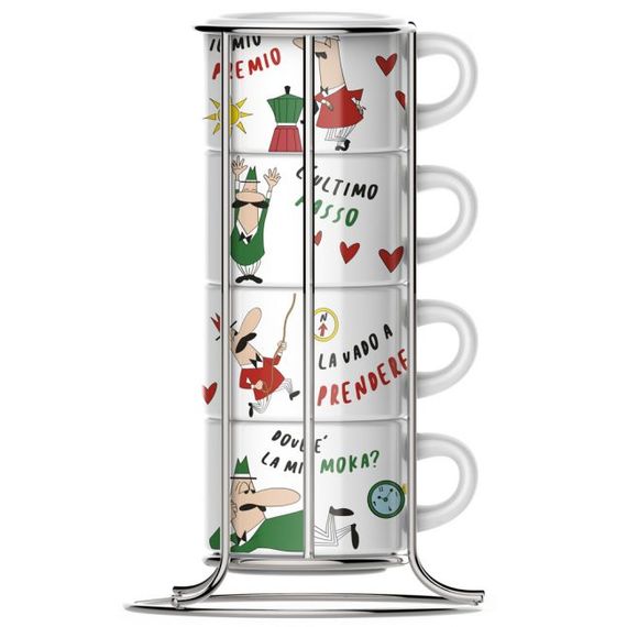Набор чашек для капучино, коллекция Italia, 4 шт. TAZZ203 Bialetti