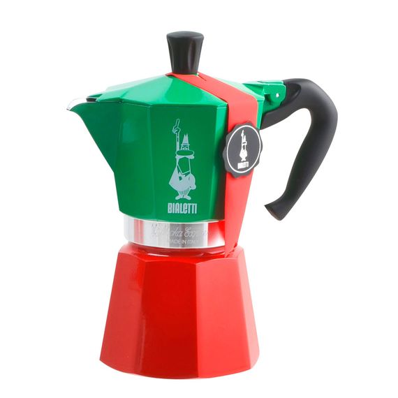 Гейзерная кофеварка Moka Express Tricolore, 5322, на 3 чашки, Bialetti