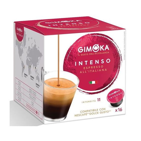 Капсулы формата Dolce Gusto, Espresso Intenso, 16 капсул, Gimoka