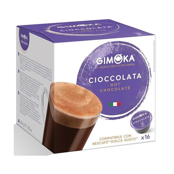 Капсулы формата Dolce Gusto, Cioccolata Горячий Шоколад, 16 капсул, Gimoka