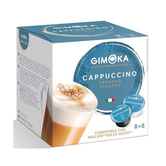 Капсулы формата Dolce Gusto, Cappuccino, 16 капсул, Gimoka