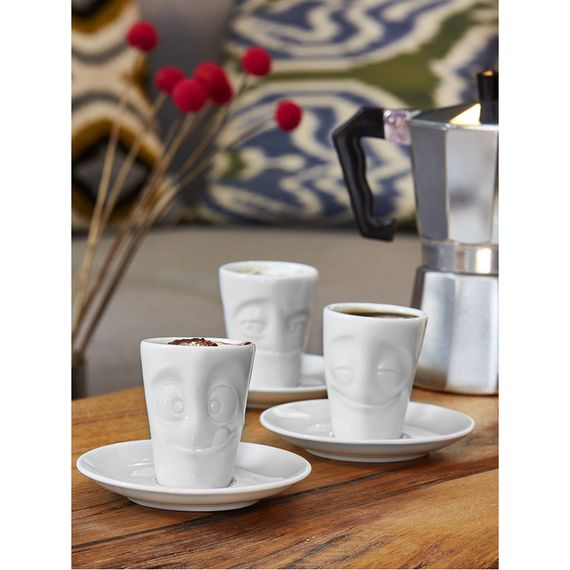 Кофейная пара Tassen Cheery, 80 мл, белая, Tassen, изображение 4