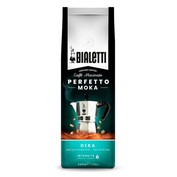 Кофе молотый Bialetti PERFETTO MOKA DECAFFEINATO, 250 г, вакуумный пакет