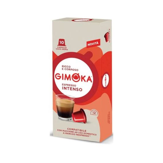 Капсулы формата Nespresso Classic, Intenso, 10 капсул, Gimoka