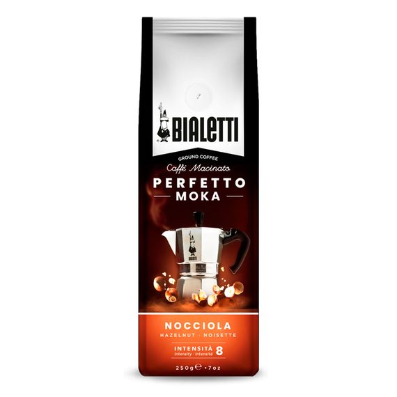 Кофе молотый Bialetti PERFETTO MOKA NOCCIOLA, 250 г, вакуумный пакет