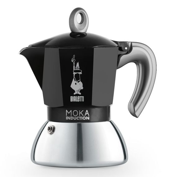 Гейзерная кофеварка MOKA INDUCTION черная, на 2 порции, Bialetti