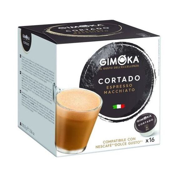 Капсулы формата Dolce Gusto, Cortado, 16 капсул, Gimoka