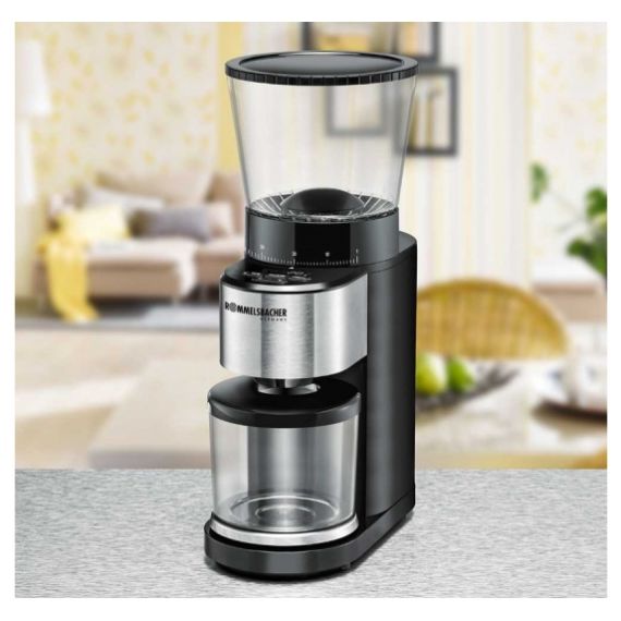 Кофемолка электрическая EKM 500, пластик, нержавеющая сталь, Rommelsbacher, изображение 2