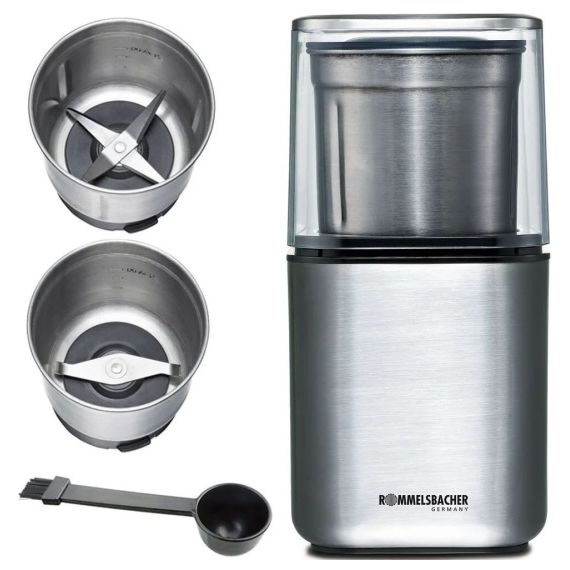 Кофемолка электрическая EGK 200, нержавеющая сталь, Rommelsbacher, изображение 5