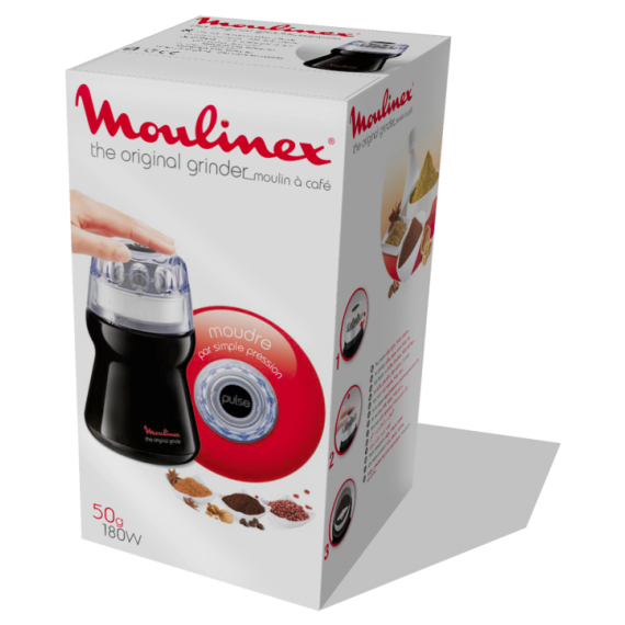 Кофемолка электрическая Original grinder AR110830, пластик, нержавеющая сталь, Moulinex, изображение 5