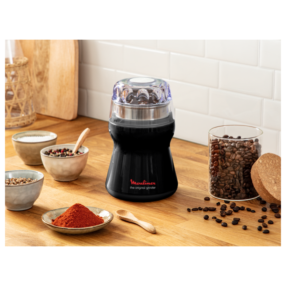 Кофемолка электрическая Original grinder AR110830, пластик, нержавеющая сталь, Moulinex, изображение 6