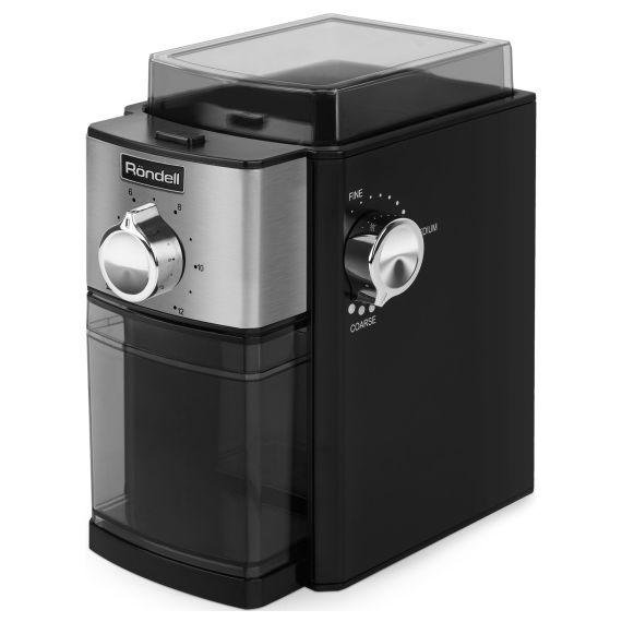 Кофемолка электрическая RDE-1151, пластик, нержавеющая сталь, Rondell, изображение 2