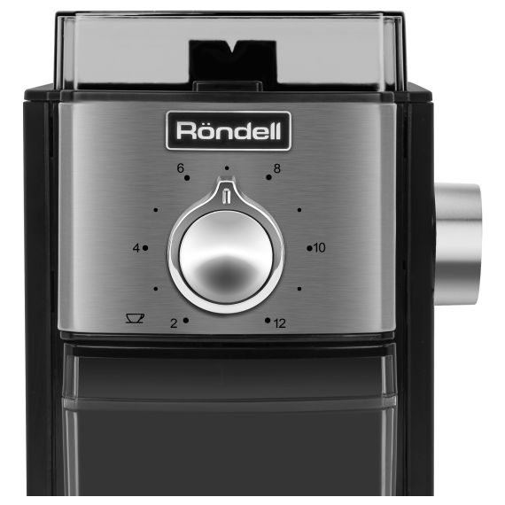 Кофемолка электрическая RDE-1151, пластик, нержавеющая сталь, Rondell, изображение 4