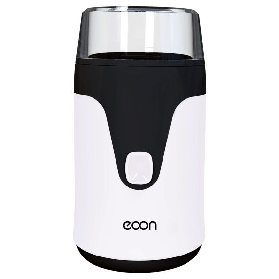 Кофемолка электрическая ECO-1510CG, пластик, нержавеющая сталь, Econ