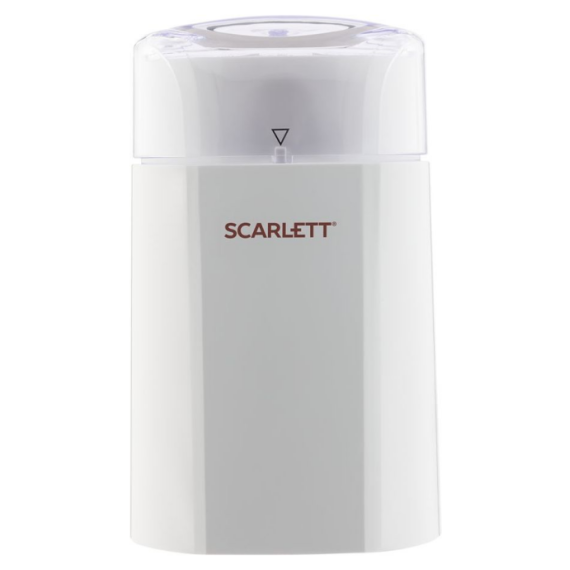 Кофемолка электрическая SC-CG44506, пластик, нержавеющая сталь, белая, Scarlett