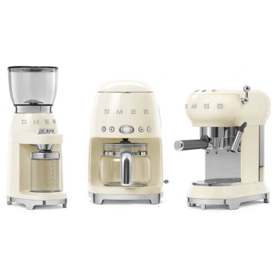 Кофемолка электрическая CGF01, нержавеющая сталь, кремовый, SMEG, изображение 4