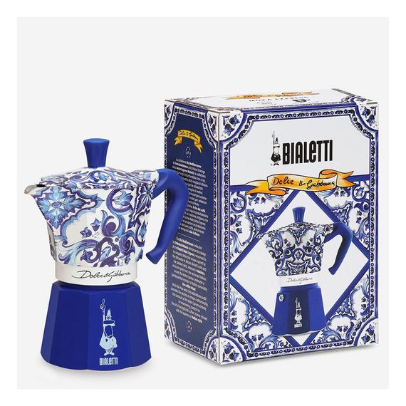 Гейзерная кофеварка Moka Express D&G BLU на 6 чашек, Bialetti, изображение 2