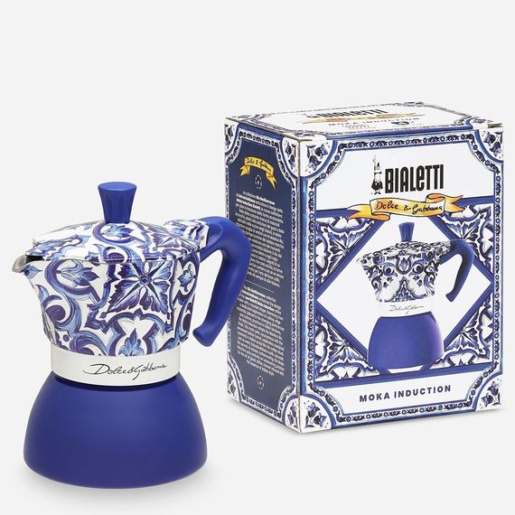 Гейзерная кофеварка Moka Induction D&G BLU на 4 чашки, Bialetti, изображение 4